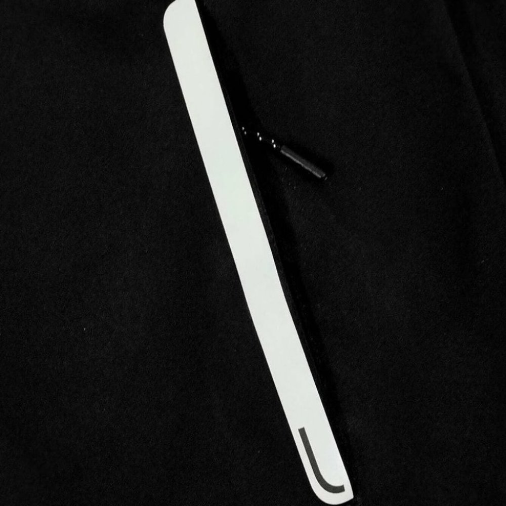 Black Mens Hooded Coat - Picture 4 of 5